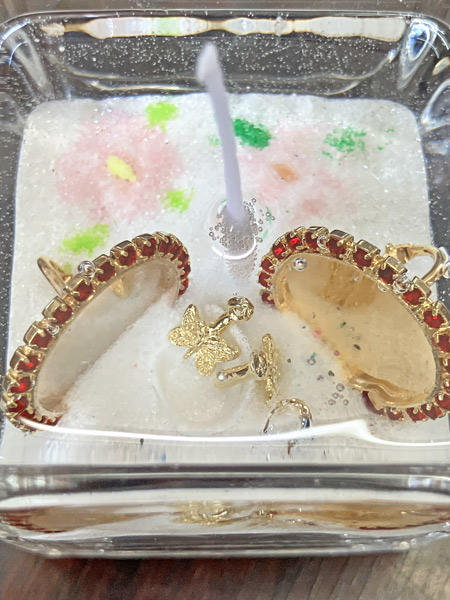 ミラーズの入ったジェルキャンドル