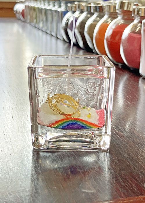 虹色のカラーサンド2