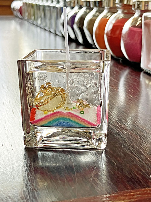 虹色のカラーサンド3