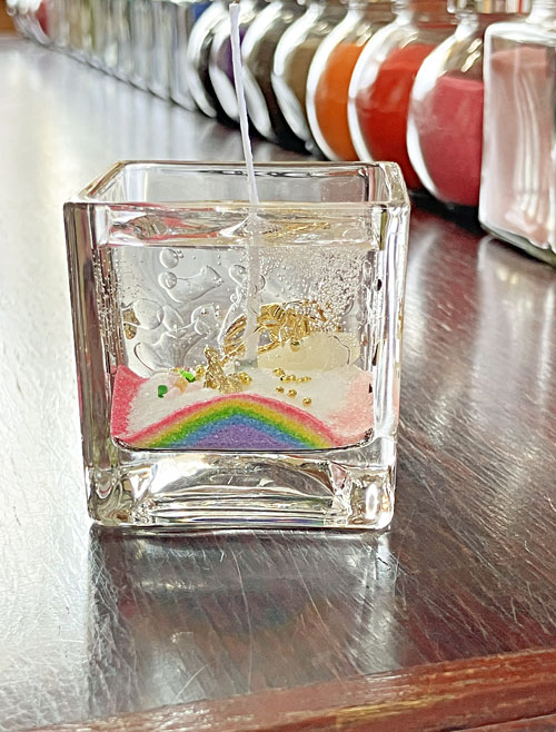 虹色のカラーサンド4